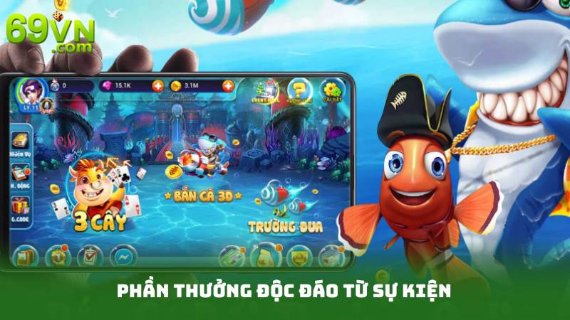 Sự Kiện Bắn Cá Đặc Biệt - Thử Sức Với Phần Thưởng Siêu Hấp Dẫn 4 Phần thưởng độc đáo từ sự kiện